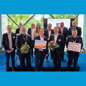 Preisvergabe des "Innovationspreis" sowie " Nachwuchspreis" für Studierende auf der InfraTech Preisvergabe des "Innovationspreis" sowie " Nachwuchspreis" für Studierende auf der InfraTech